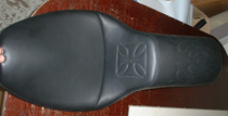 1/11-05 Corbin seat for Harley. Black leather.